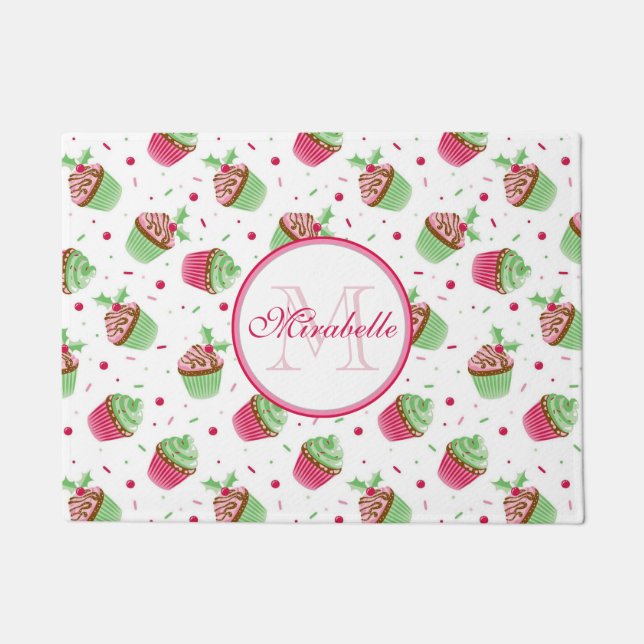 Weihnachtskleiner kuchen Entwurf, Name u. Fußmatte (Vorderseite)