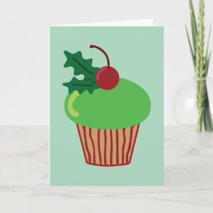 Weihnachtskleiner kuchen feiertagskarte