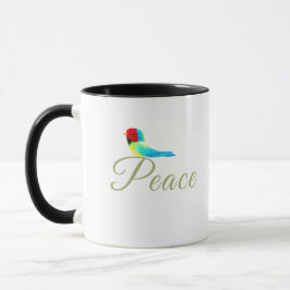 Weihnachtskleiner Vogel  Friedensbote Tasse