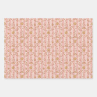 Weihnachtsklotz-Set 3 Geschenkpapier Set