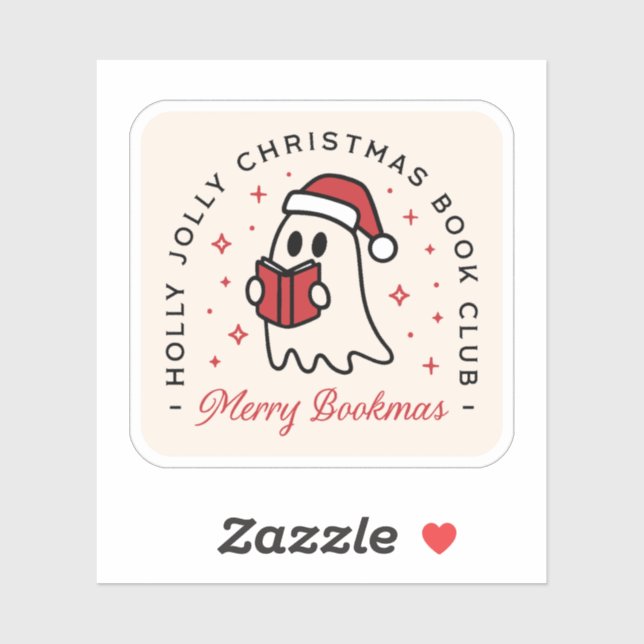 Weihnachtsklubgeister in einer wunderbaren Ästheti Aufkleber (Blatt)