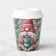 Weihnachtsknochen-Papiertasse