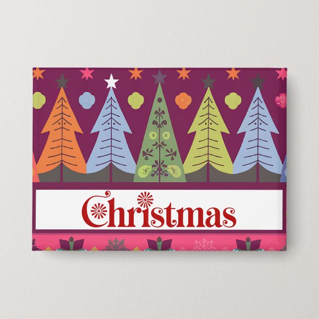 Weihnachtsknopf Button (Vorderseite)