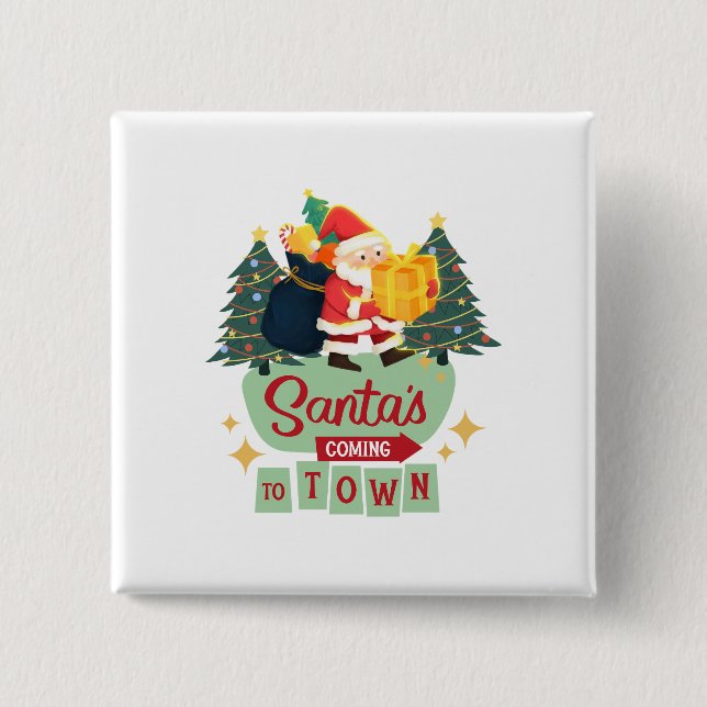 Weihnachtsknopf Button (Vorderseite)