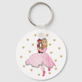 Weihnachtsknopf Schlüsselanhänger Light Hair Nutcr