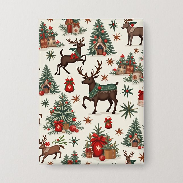 Weihnachtsknöpfe Button (Vorderseite)