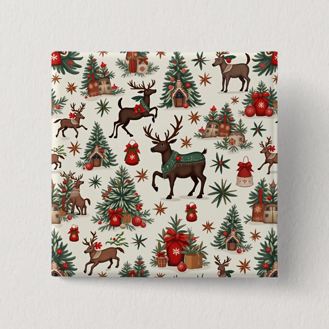 Weihnachtsknöpfe Button (Vorderseite)