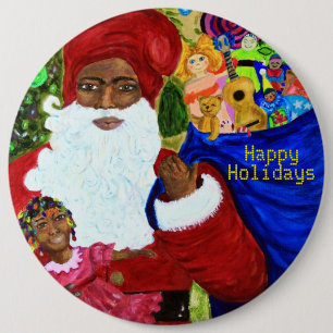 Weihnachtsknöpfe - Schwarze Weihnachtsgeschenke - Button