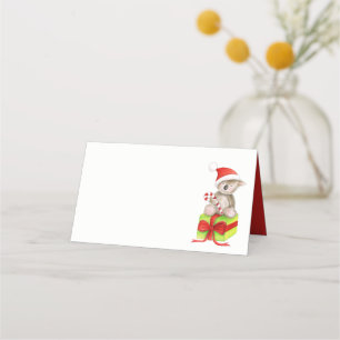 Weihnachtskoala Aquarellkunst Platzkarten