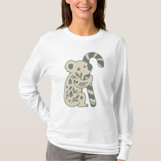 Weihnachtskoala mit Zuckerstange T-Shirt