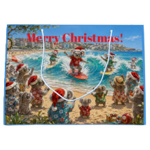 Weihnachtskoalas surfen am Bondi Beach