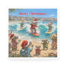 Weihnachtskoalas surfen am Bondi Beach