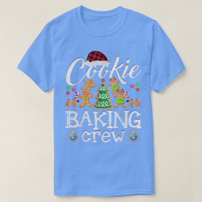 Weihnachtskoch Backgebäck Crew Pajama Gingerbread  T-Shirt (Design vorne)