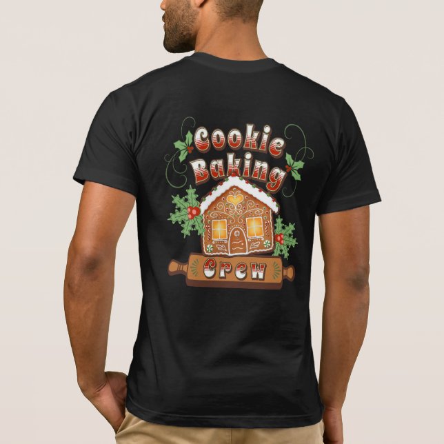 Weihnachtskoch Backkuchen Lebkuchen Haus - T-Shirt (Rückseite)