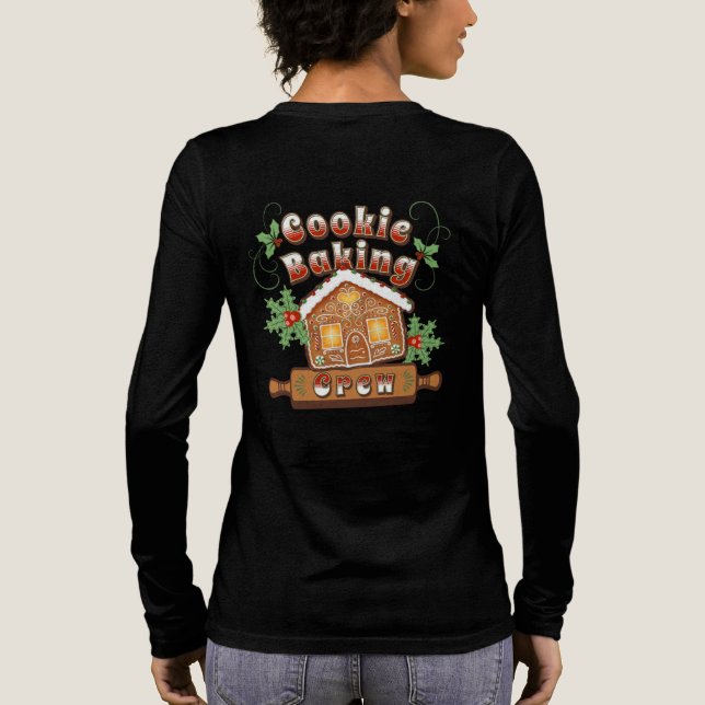 Weihnachtskoch Backkuchen Lebkuchen Haus - Tri-Blend Shirt (Rückseite)