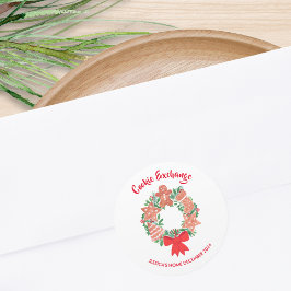Weihnachtskochbörse Runder Aufkleber