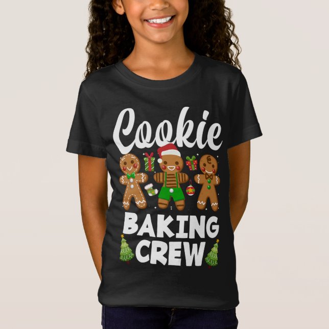 Weihnachtskochen Backen Crew Lebkuchen Weihnachten T-Shirt (Vorderseite)