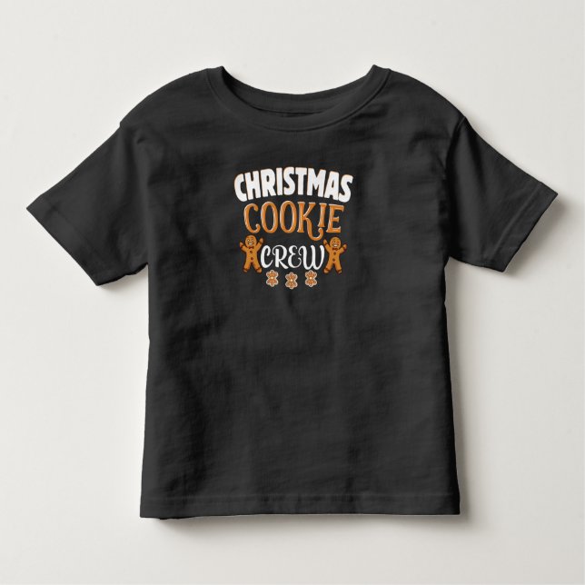 Weihnachtskochen Backen Crew passt Familie Kleinkind T-shirt (Vorderseite)