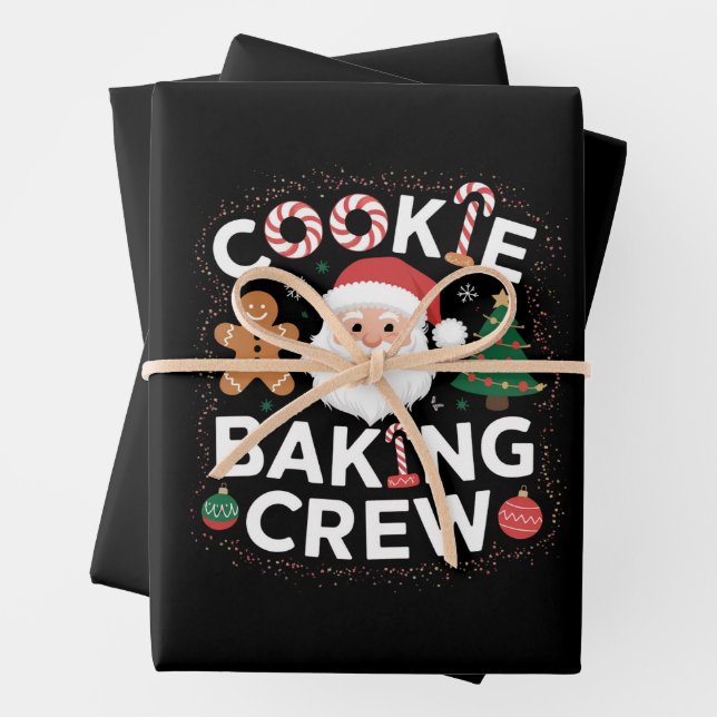 Weihnachtskochen Backen Crew Weihnachten Geschenkpapier Set (Beispiel)