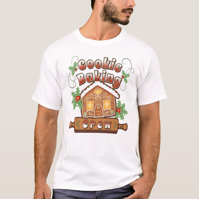Weihnachtskochen Backkuchen Lebkuchen Crew - T-Shirt (Vorderseite)