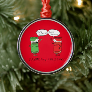 Weihnachtskochen Funny Koch Gewürze Ornament Aus Metall