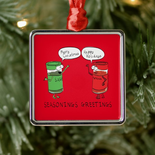 Weihnachtskochen Funny Koch Gewürze Ornament Aus Metall (Baum)