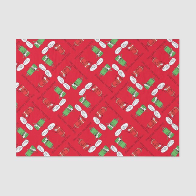 Weihnachtskochen Funny Koch Gewürze Seidenpapier (Vorderseite)