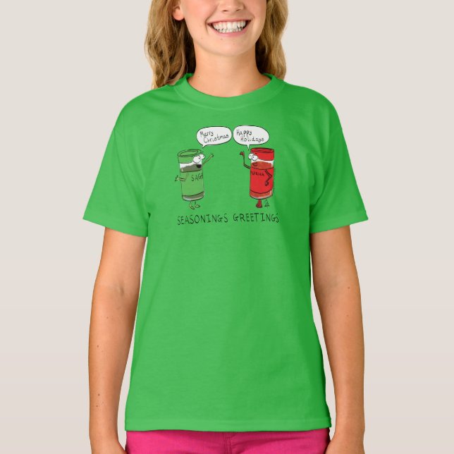Weihnachtskochen Funny Koch Gewürze T-Shirt (Vorderseite)