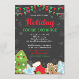 Weihnachtskochtausch Einladung / Cookie Swap