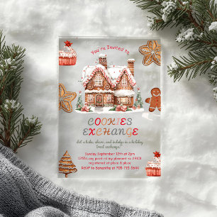 Weihnachtskochtausch   Farbenfrohe Ferien Acryleinladungen