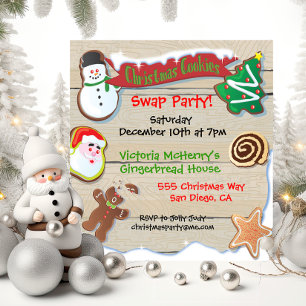Weihnachtskochtausch-Party Einladung