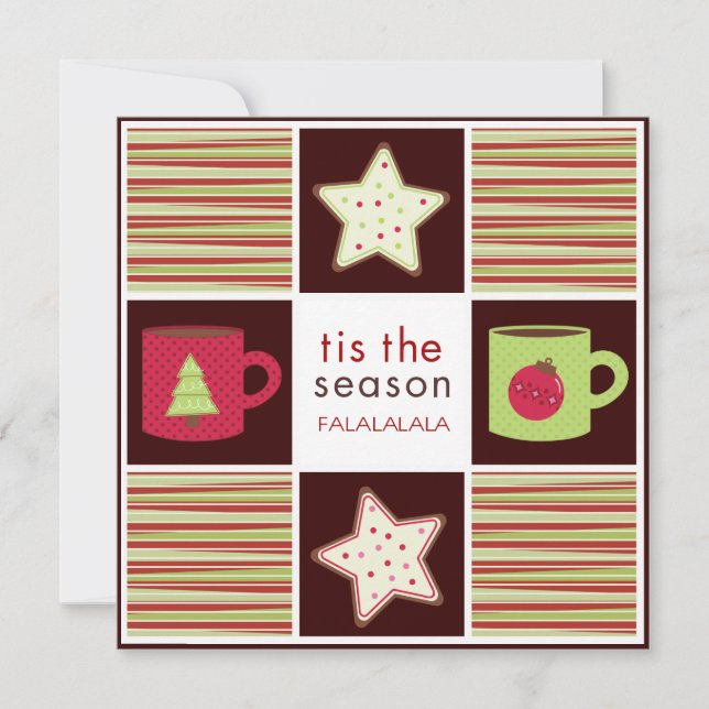 Weihnachtskochtausch-Party Einladungen (Vorderseite)