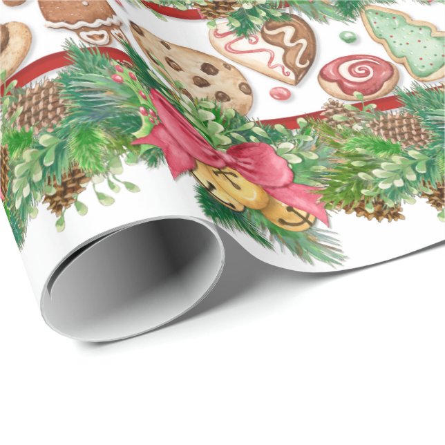 Weihnachtskochtopf Geschenkpapier (Rolleneckpunkt)