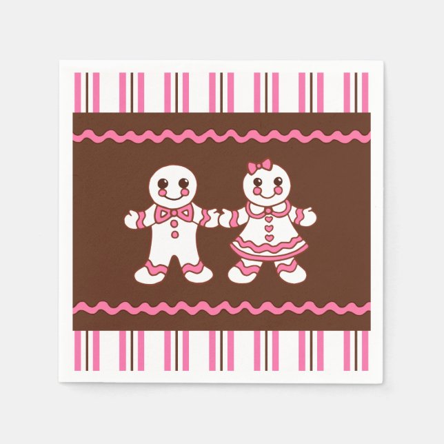 Weihnachtskochtpapier Napkins Serviette (Vorderseite)