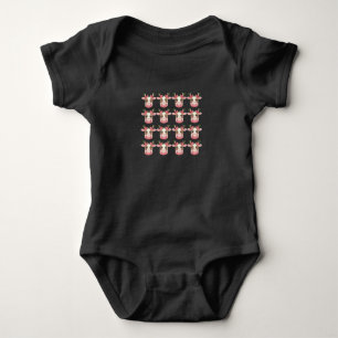 Weihnachtskokette Highland-Kuh Western-Weihnachten Baby Strampler