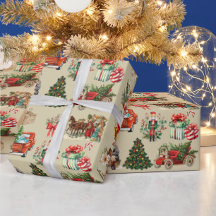 Weihnachtskollektion Gold Geschenkpapier