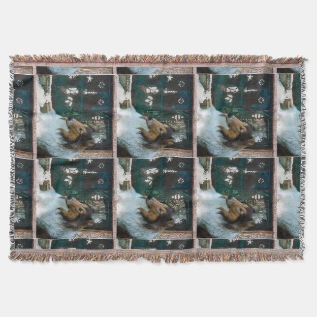 Weihnachtskollie am Fenster Decke (Vorderseite)