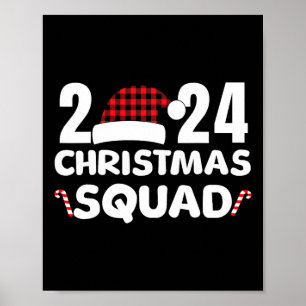 Weihnachtskommad 2024 Familiengruppe Matching Chri Poster