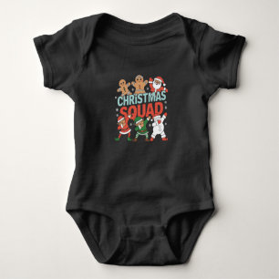 Weihnachtskommad Santa Dabbing Elf Familie Matchin Baby Strampler