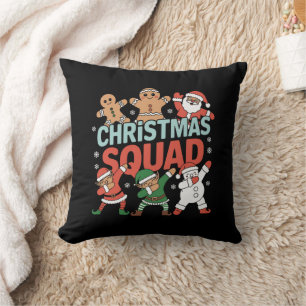 Weihnachtskommad Santa Dabbing Elf Familie Matchin Kissen