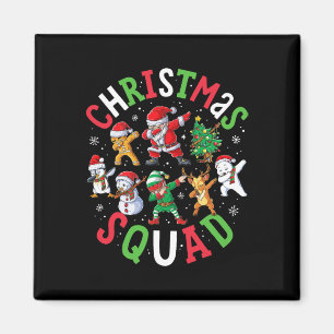 Weihnachtskommad Santa Dabbing Elf Familie Matchin Magnet