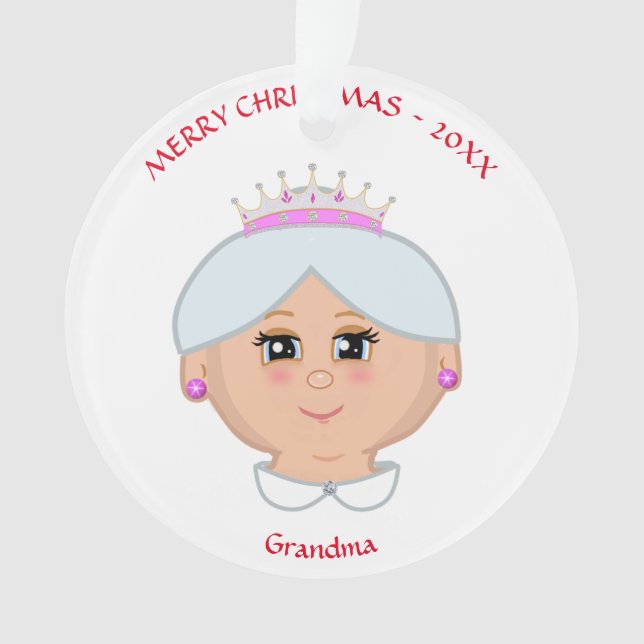 Weihnachtskönigin für Mutter, Tante, Oma, Lehrerin Ornament (Vorderseite)