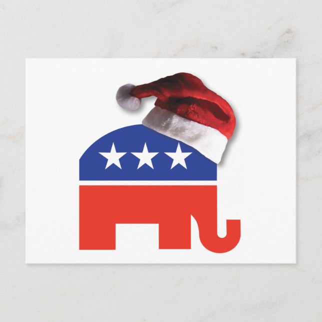 Weihnachtskonservativ Feiertagspostkarte (Vorderseite)