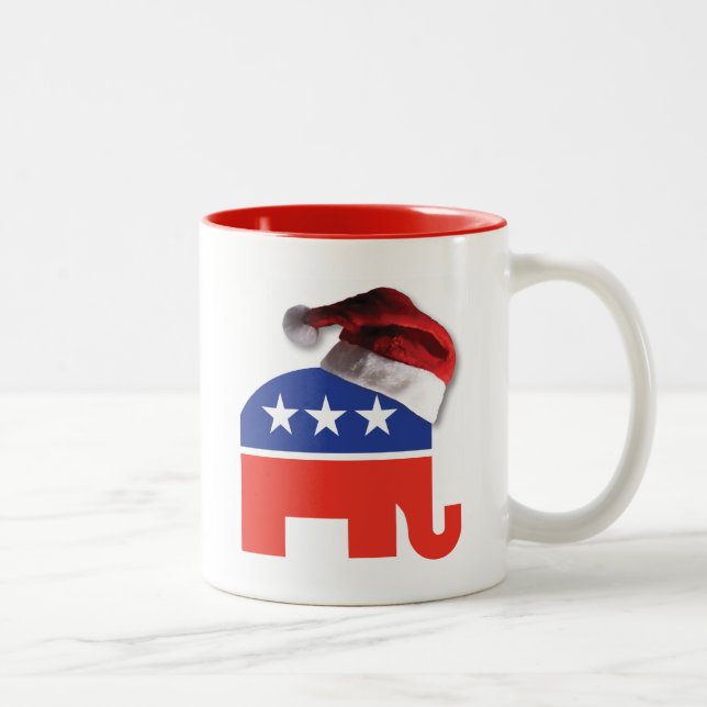 Weihnachtskonservativ Zweifarbige Tasse (Rechts)