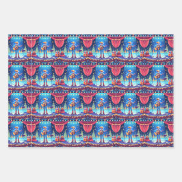 Weihnachtskonzert für Männer und Frauen Geschenkpapier Set