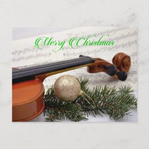 Weihnachtskonzert Violin Postkarte