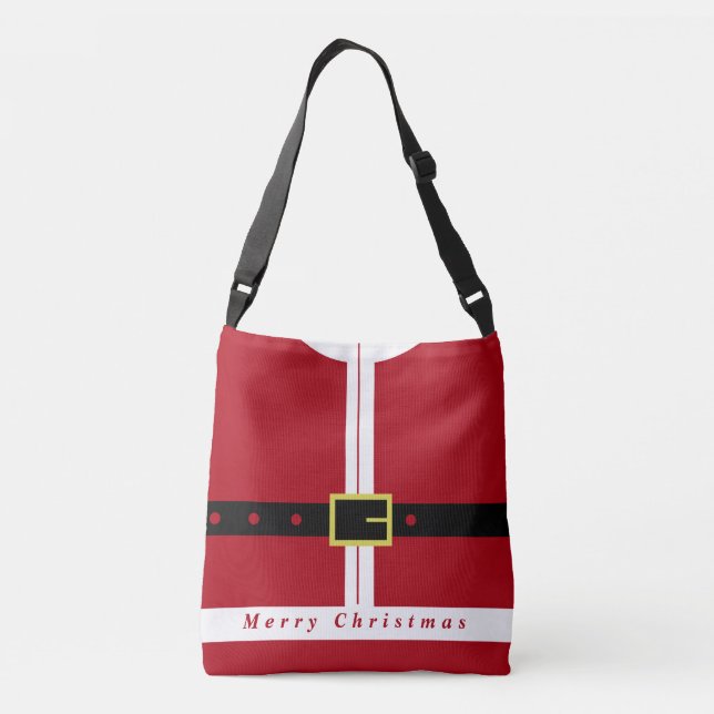 Weihnachtskorb-Bag Funny Weihnachtsdesign Tragetaschen Mit Langen Trägern (Rückseite)