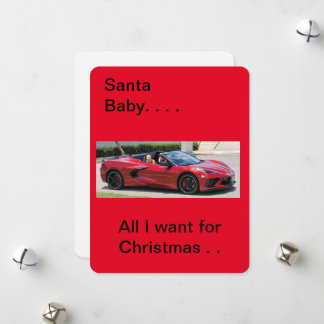 Weihnachtskorvette 2023 feiertagskarte