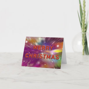 Weihnachtskosmische Blase Feiertagskarte
