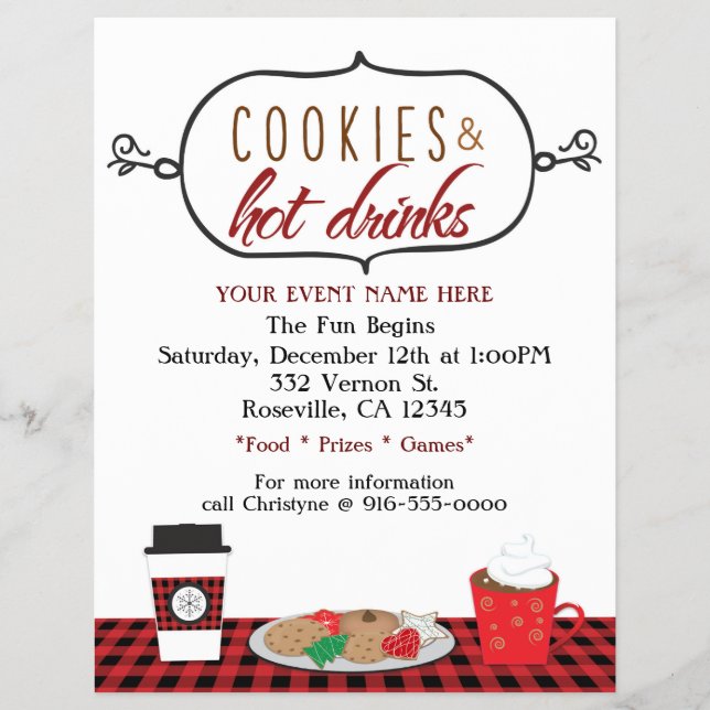 Weihnachtskost & Hot Drinks Flyer (Vorne)